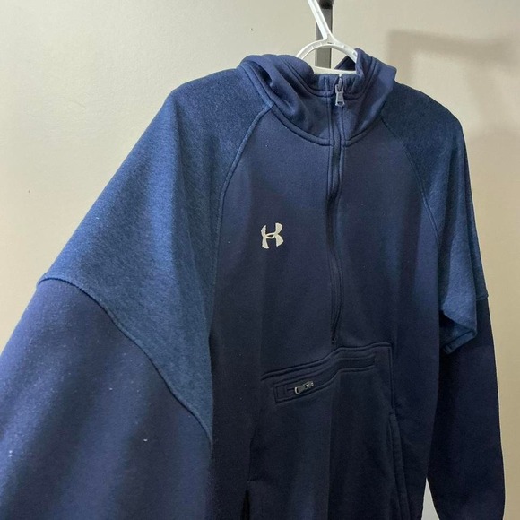 Under Armour Navy half zip hoodie - Picture 2 of 4